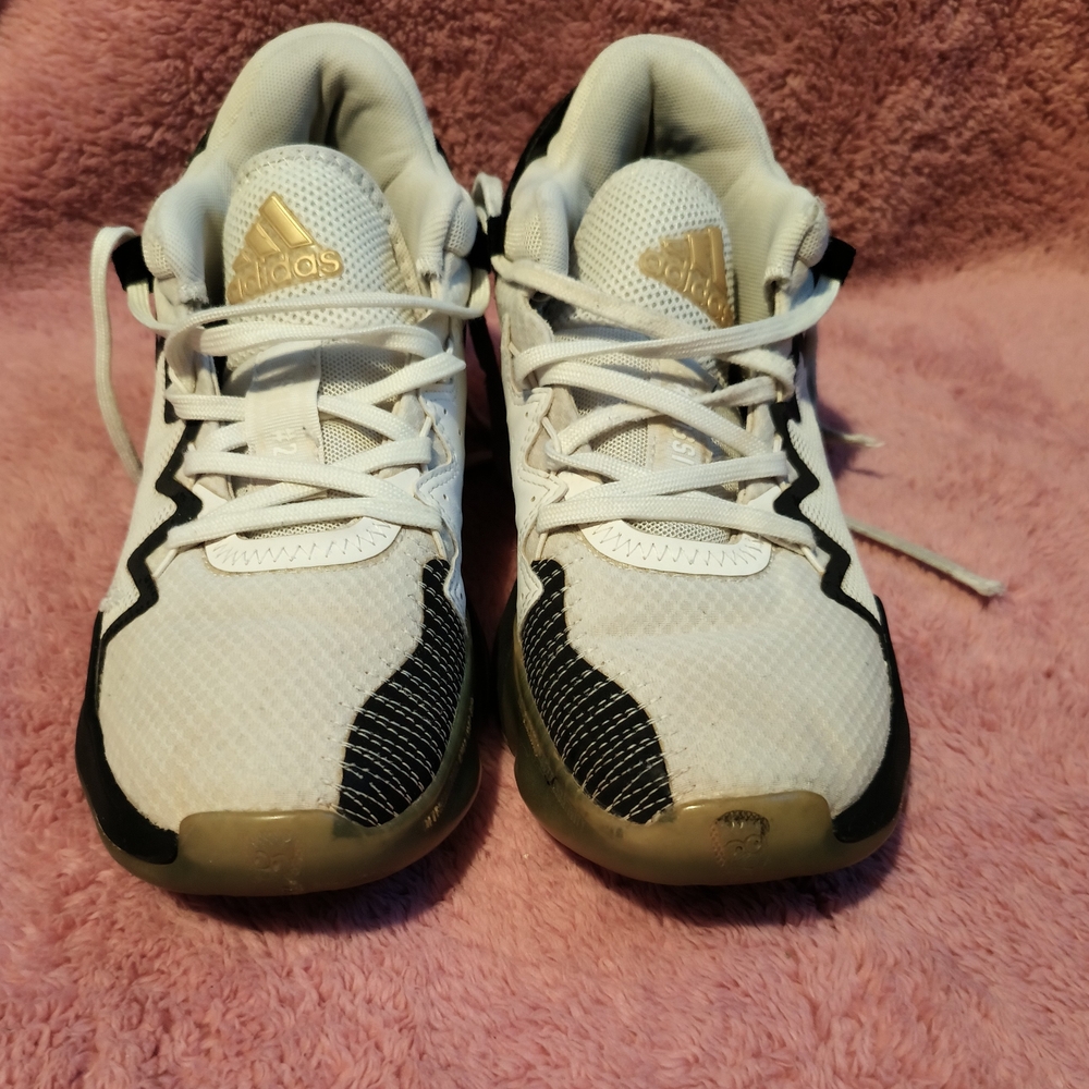 Adidas Kids White and Black Sneakers